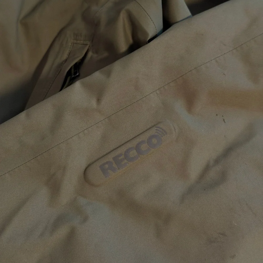 Patagonia Snowshot Ski Pants Mens Medium Olive Green Waterproof RECCO 30689 FA21
